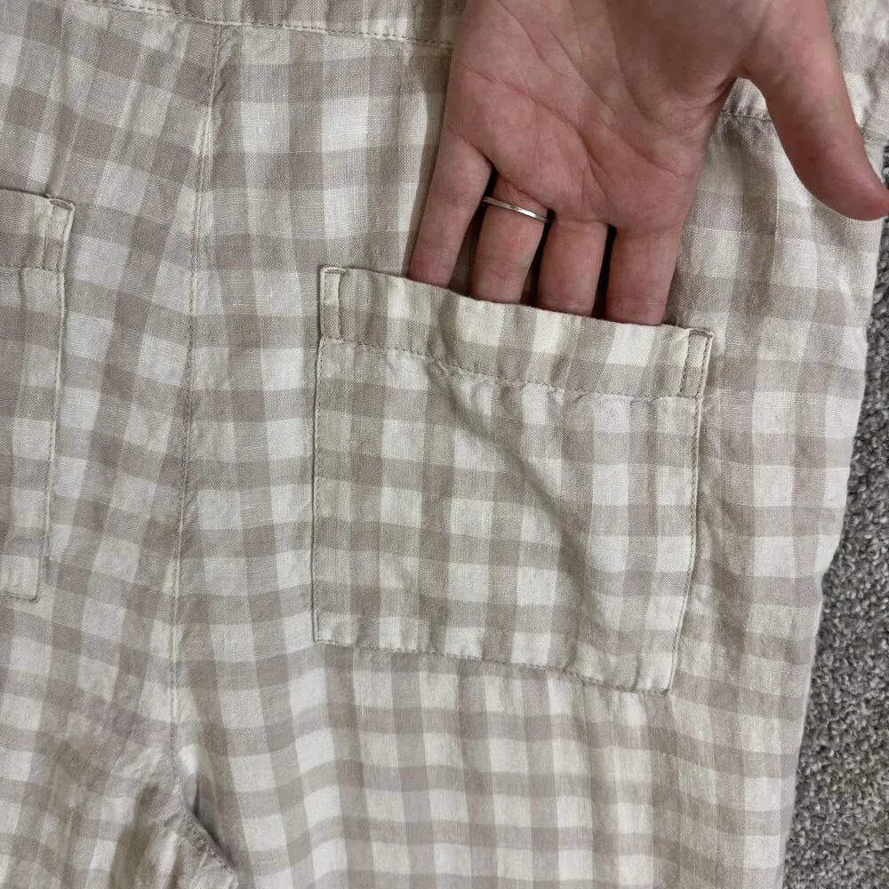 Lou & Grey Checkered Jumpsuit in Cream and Tan - Picture 6 of 13